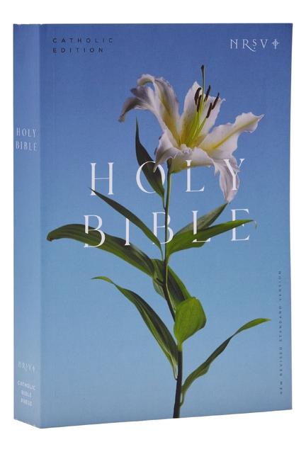 Vorderes Coverbild NRSV Catholic Edition Bible, Easter Lily Paperback (Global Cover Series)