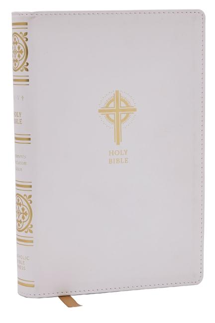 Vorderes Coverbild Nrsvce Sacraments of Initiation Catholic Bible, White Leathersoft, Comfort Print