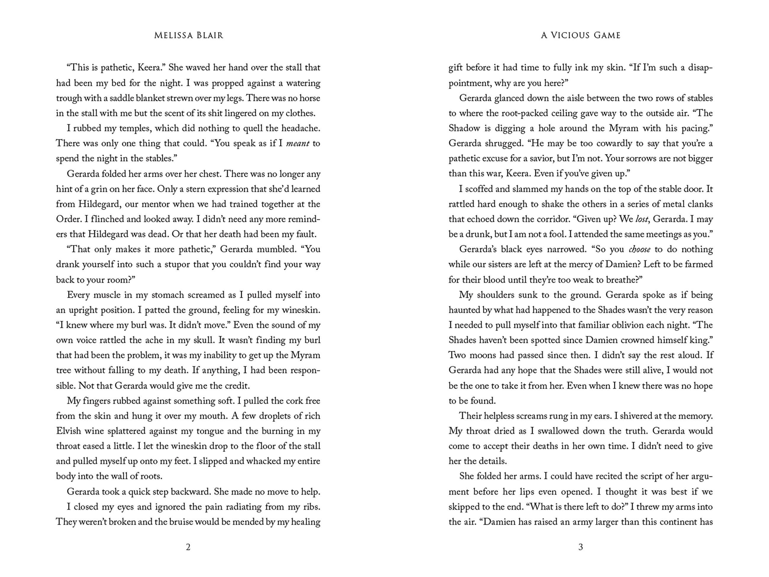 Beispielinhalt (Bild) A Vicious Game