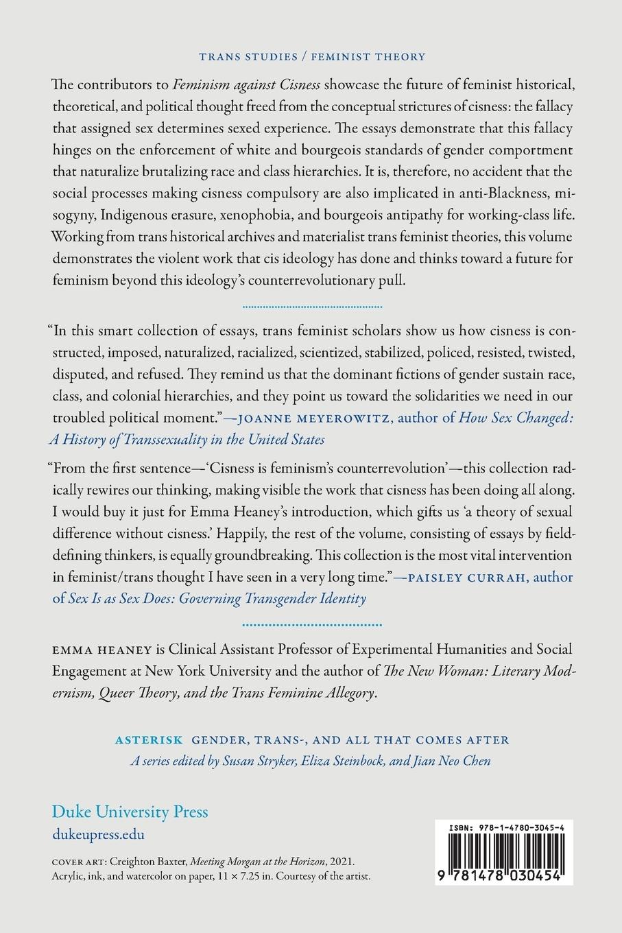 Rückseitencover Feminism against Cisness