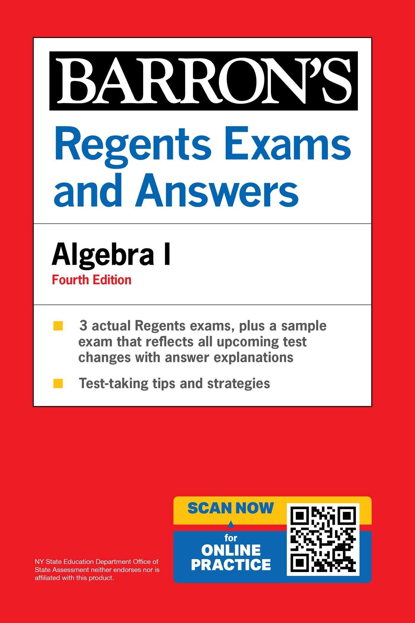 Vorderes Coverbild Regents Exams and Answers: Algebra I, Fourth Edition