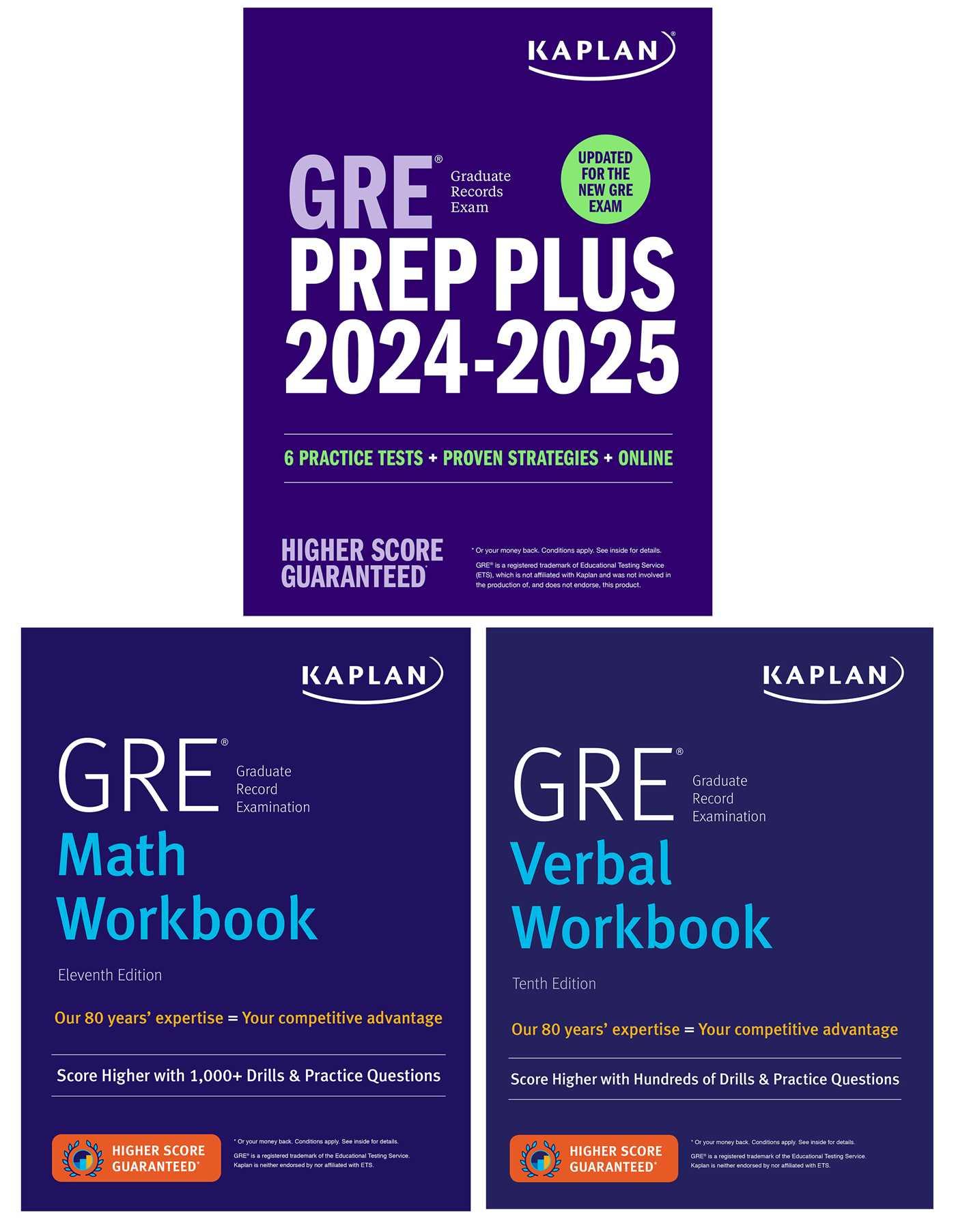 Vorderes Coverbild GRE Complete 2024-2025 - Updated for the New GRE: 3-Book Set Includes 6 Practice Tests + Live Class Sessions + 2500 Practice Questions