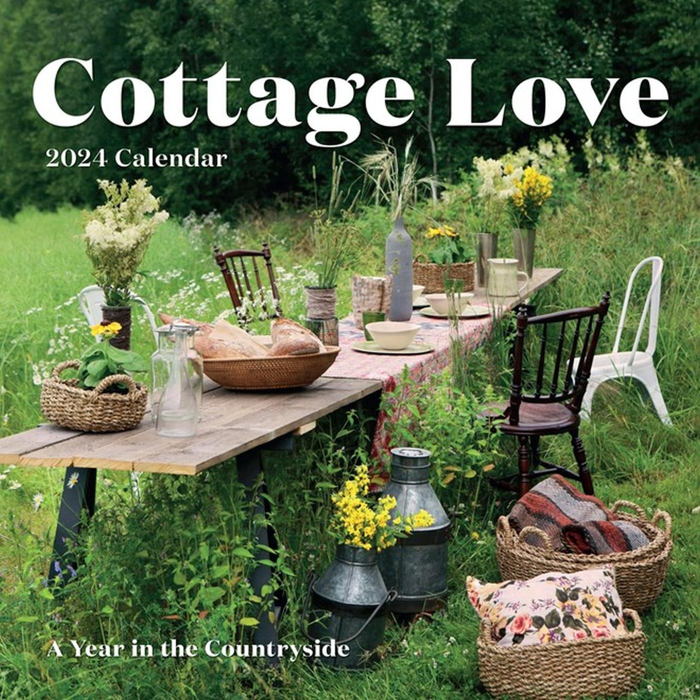 Vorderes Coverbild Cottage Love Wall Calendar 2024