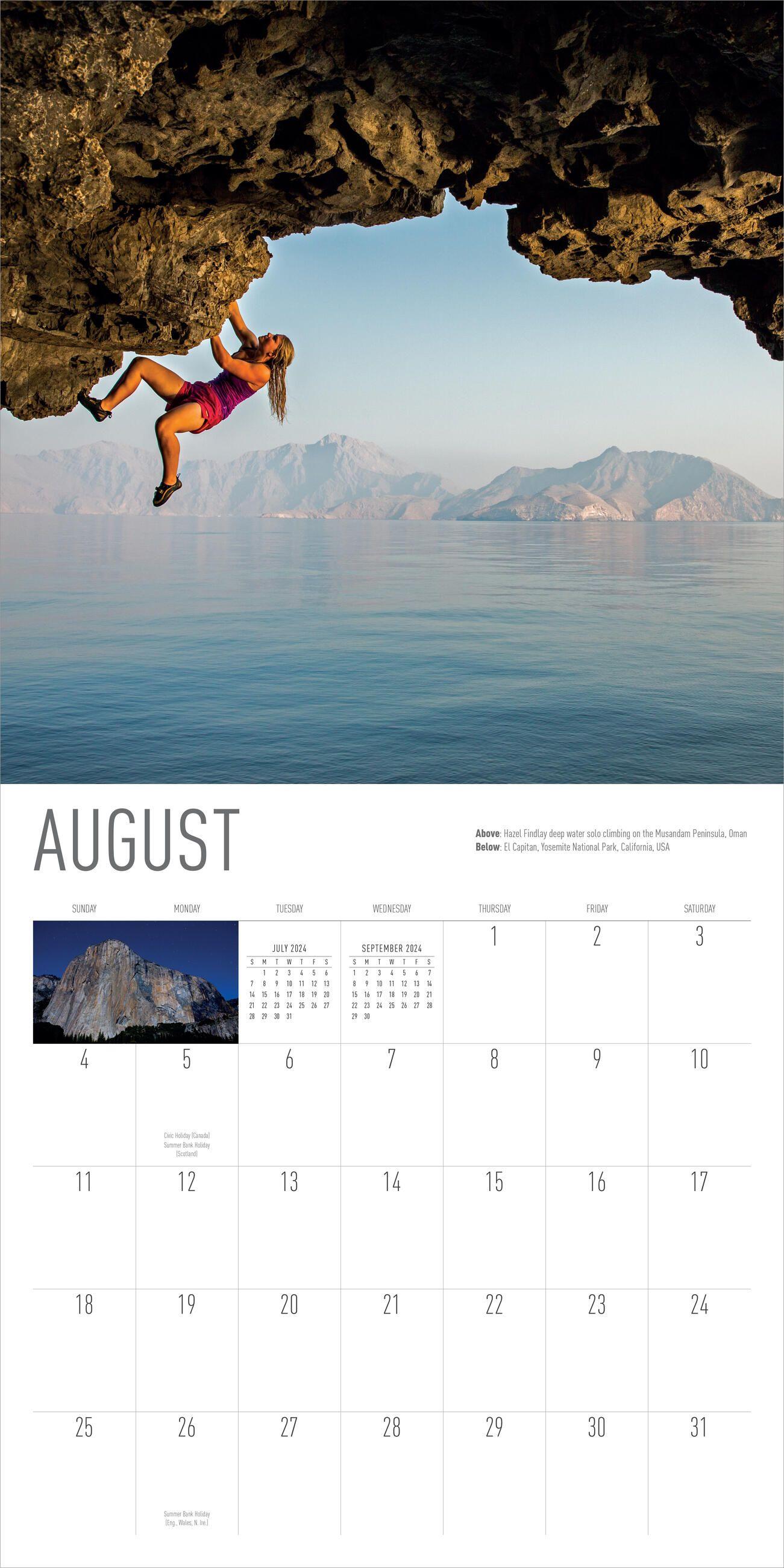 Beispielinhalt (Bild) Jimmy Chin Peak Moments Wall Calendar 2024