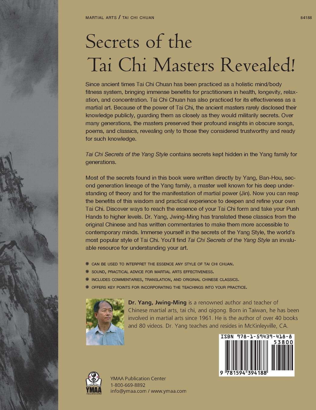 Rückseitencover Tai CHI Secrets of the Yang Style