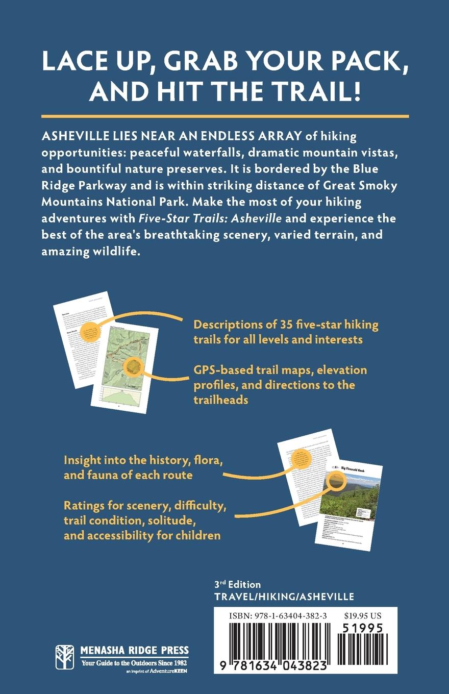 Rückseitencover Five-Star Trails: Asheville