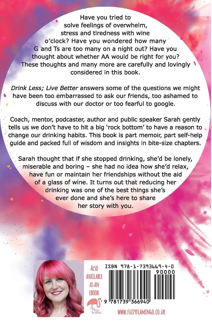 Rückseitencover Drink Less; Live Better