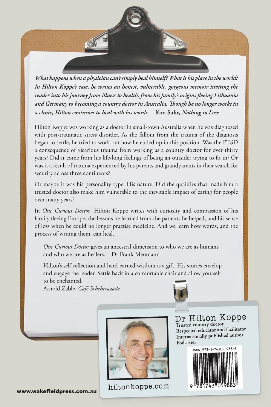 Rückseitencover One Curious Doctor