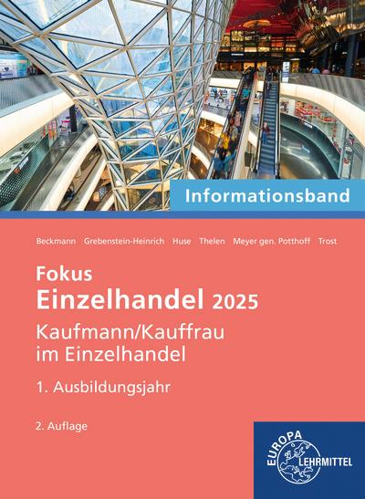 Vorderes Coverbild Fokus Einzelhandel 2025, 1. Ausbildungsjahr