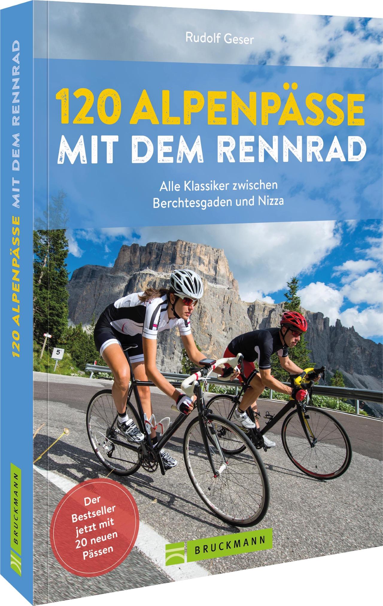 Vorderes Coverbild 120 Alpenpässe mit dem Rennrad