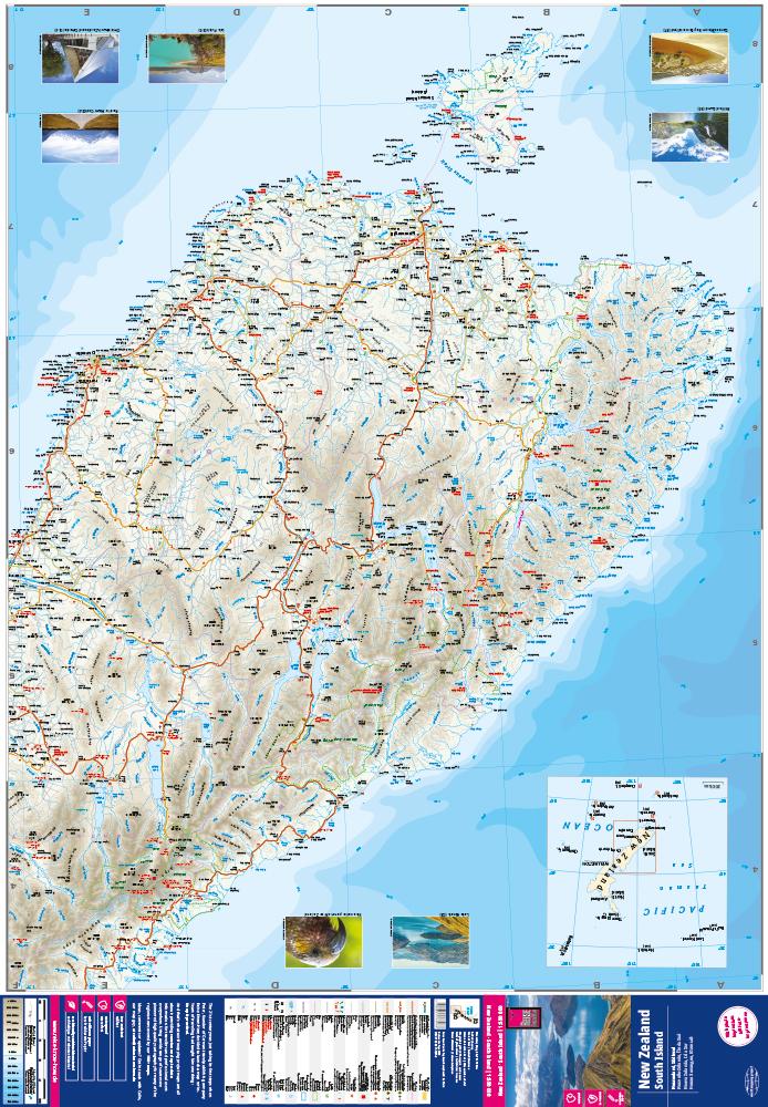 Beispielinhalt (Bild) Reise Know-How Landkarte Neuseeland, Südinsel (1:550.000)
