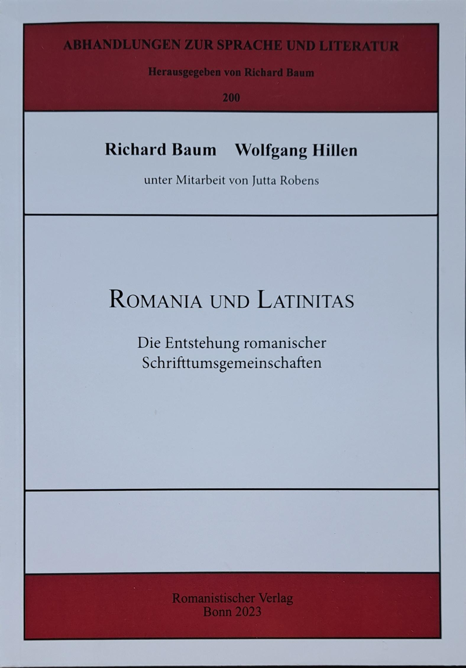 Vorderes Coverbild Romania und Latinitas
