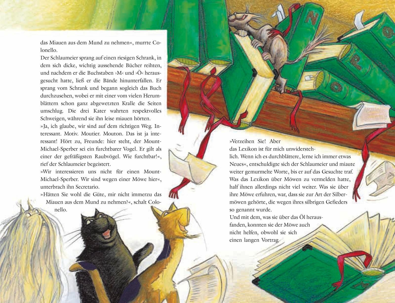 Beispielinhalt (Bild) Wie Kater Zorbas der kleinen Möwe das Fliegen beibrachte