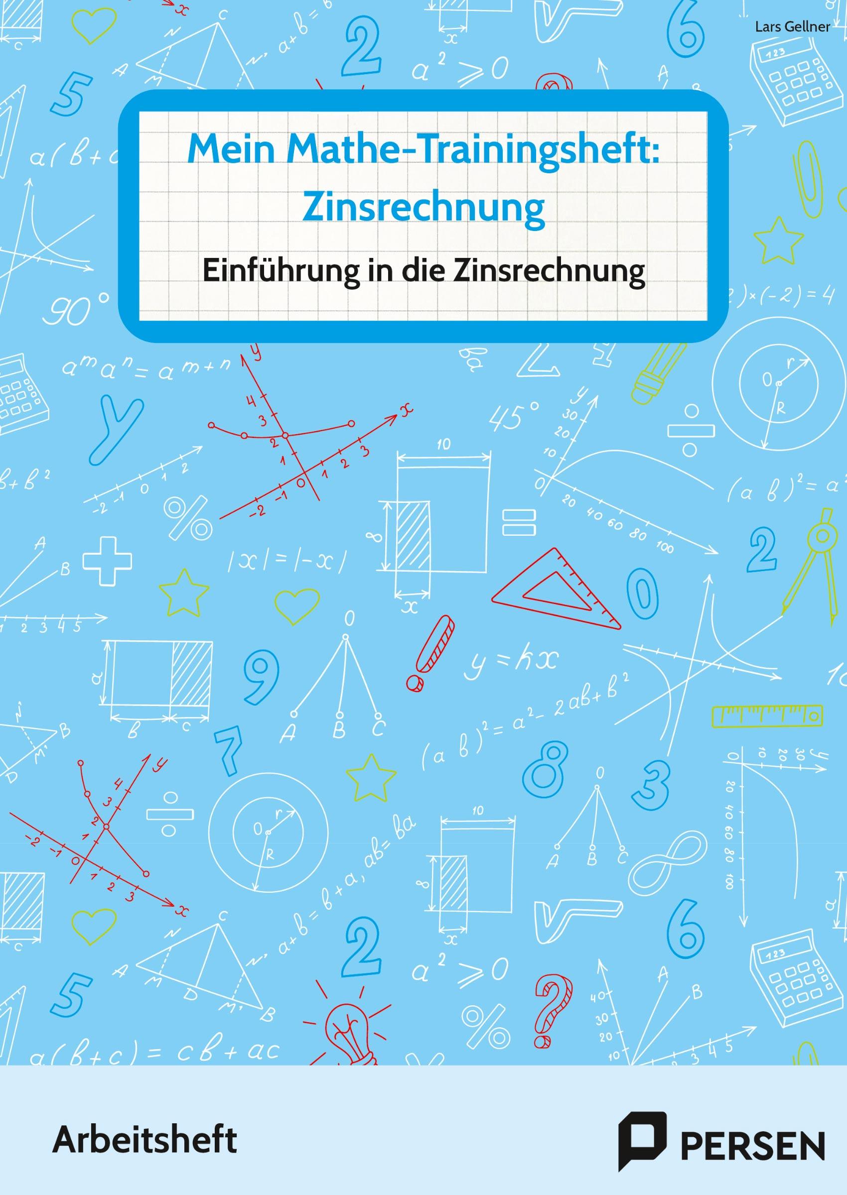 Vorderes Coverbild Mein Mathe-Trainingsheft: Zinsrechnung
