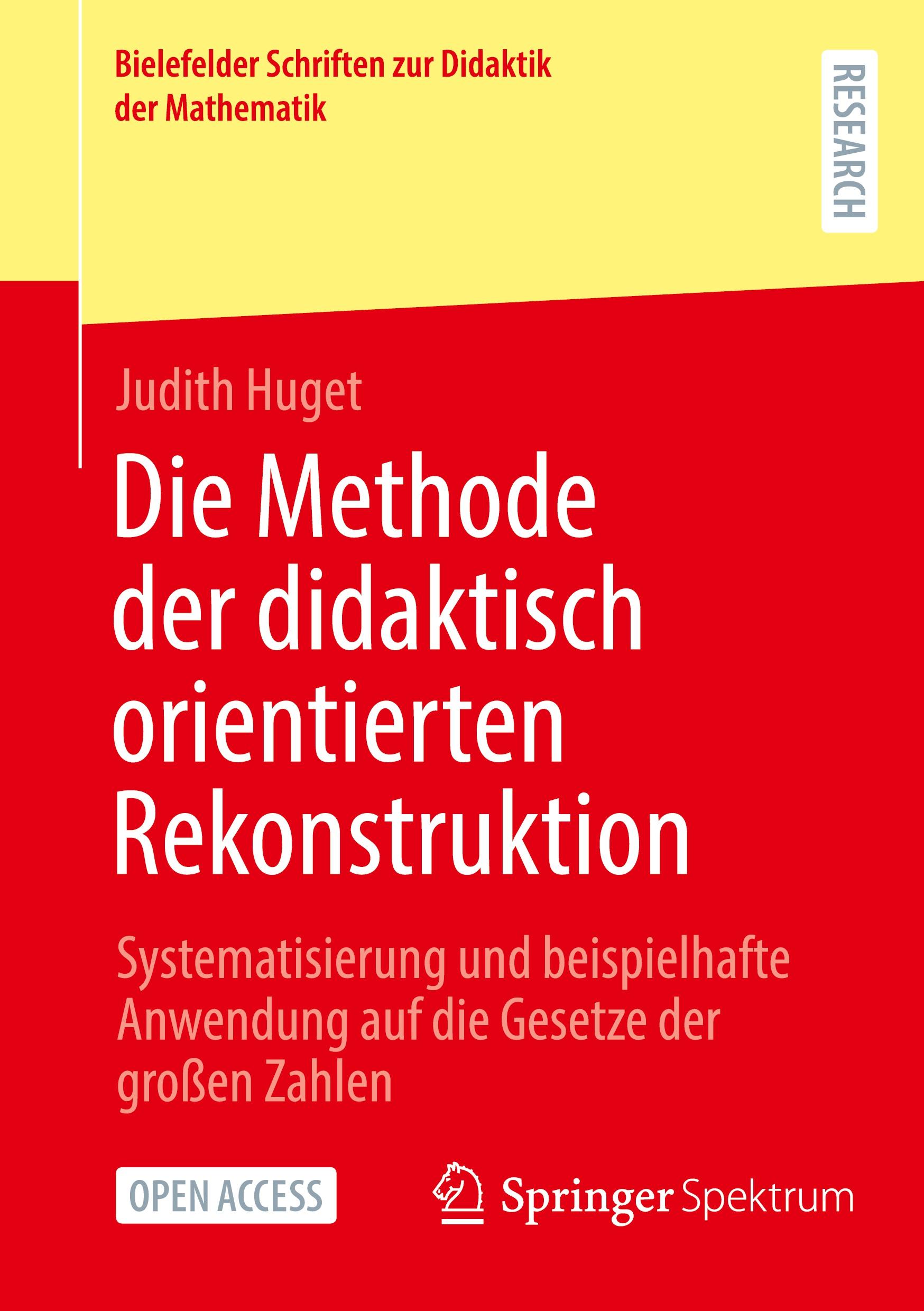 Vorderes Coverbild Die Methode der didaktisch orientierten Rekonstruktion