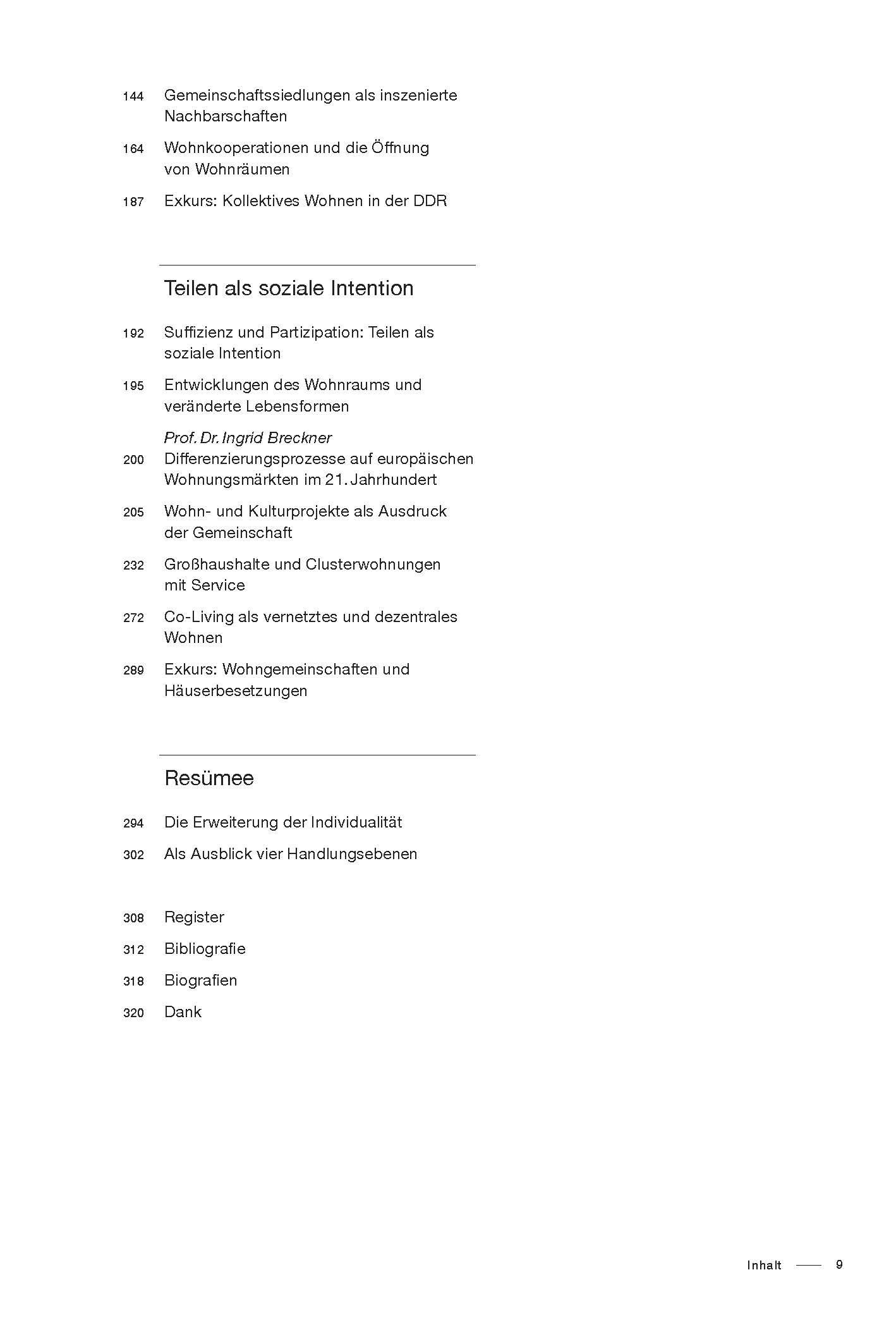 Beispielinhalt (Bild) Eine Geschichte des gemeinschaftlichen Wohnens