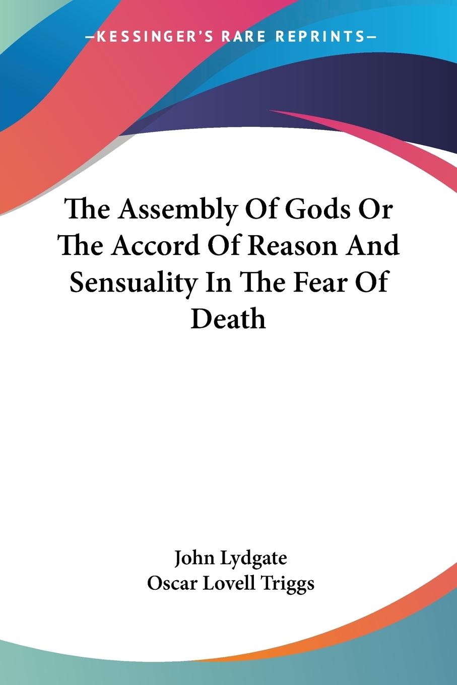 Vorderes Coverbild The Assembly Of Gods Or The Accord Of Reason And Sensuality In The Fear Of Death