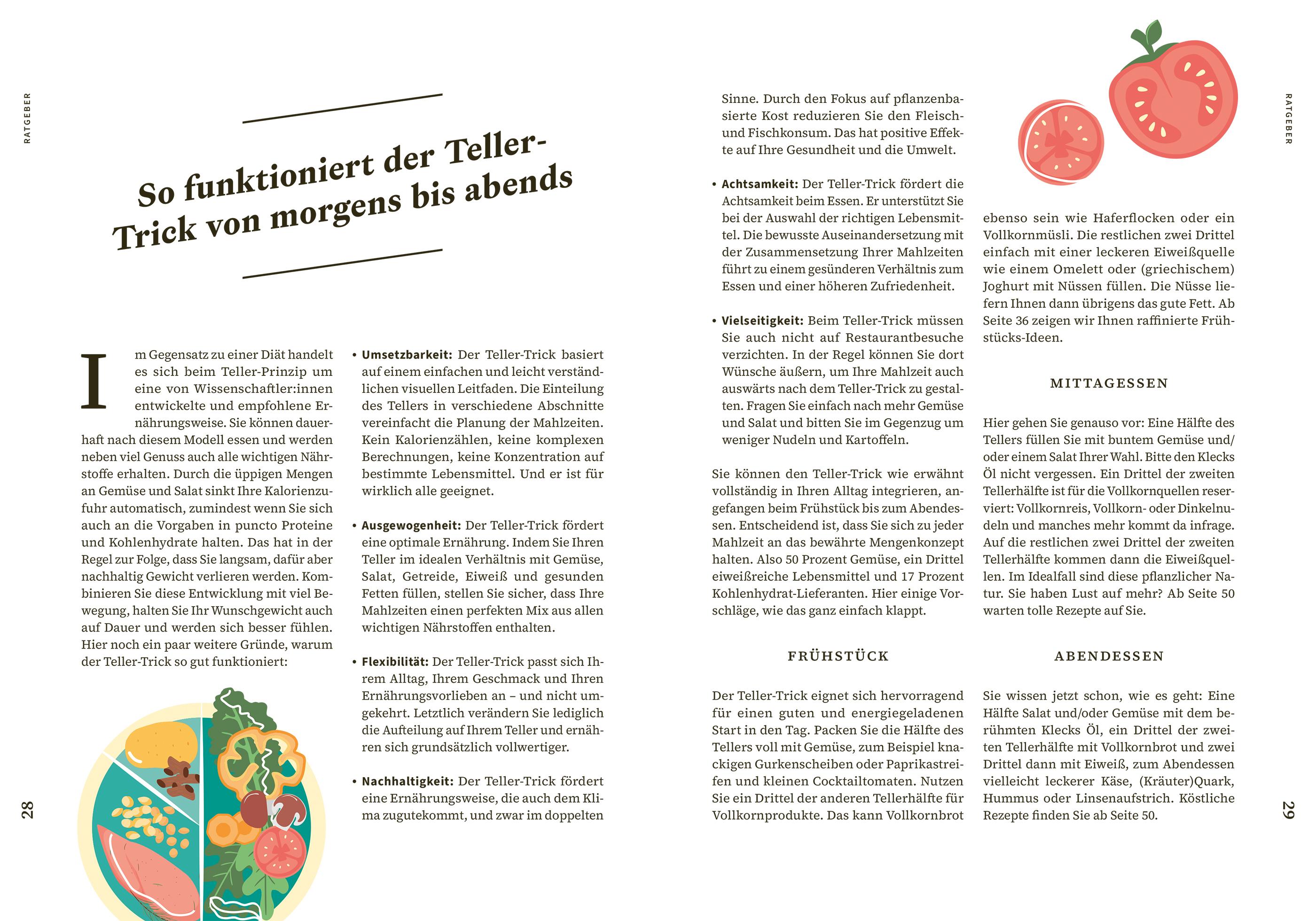 Beispielinhalt (Bild) Apotheken Umschau: Leichter abnehmen dank Teller-Trick