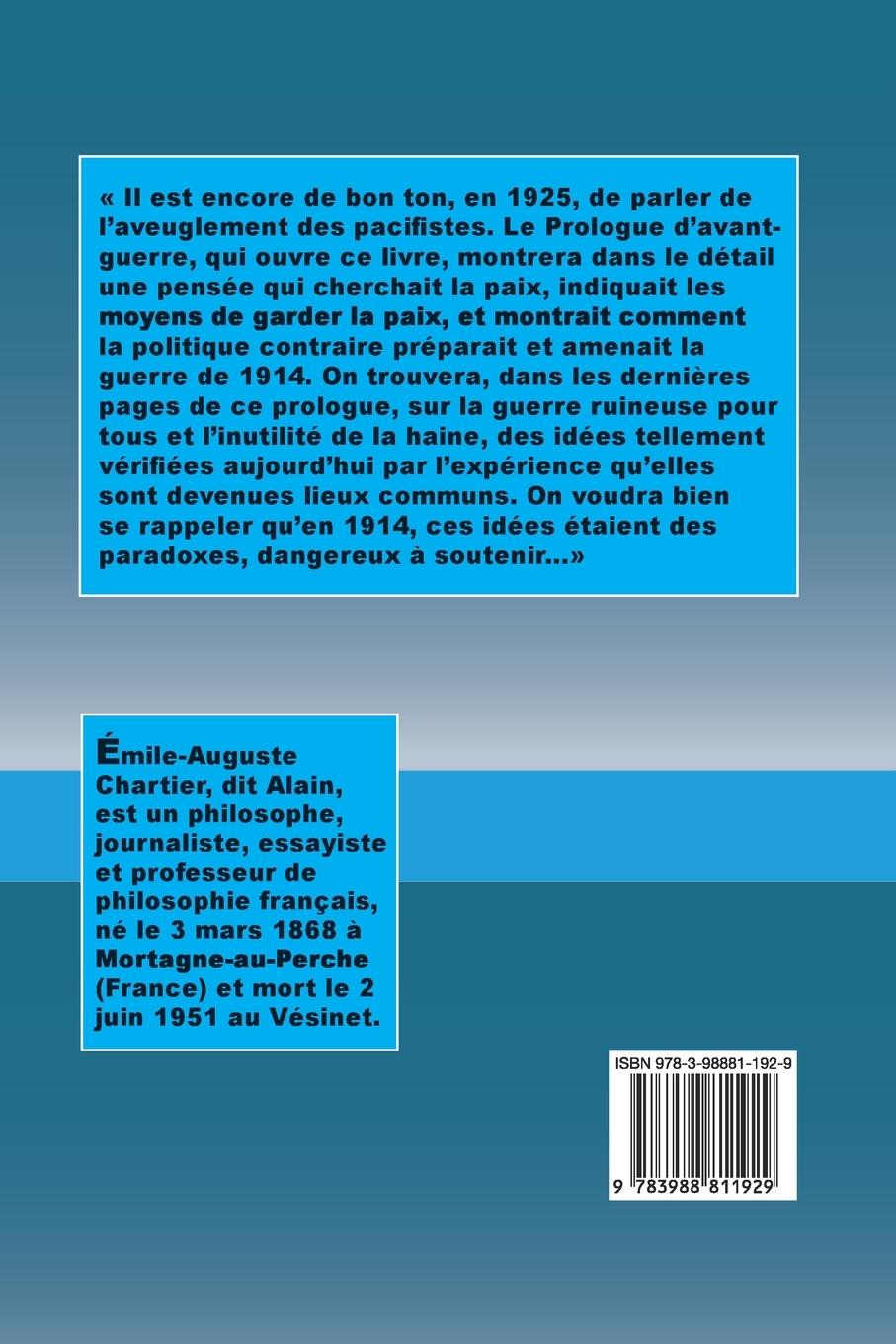 Rückseitencover Le Citoyen contre les pouvoirs