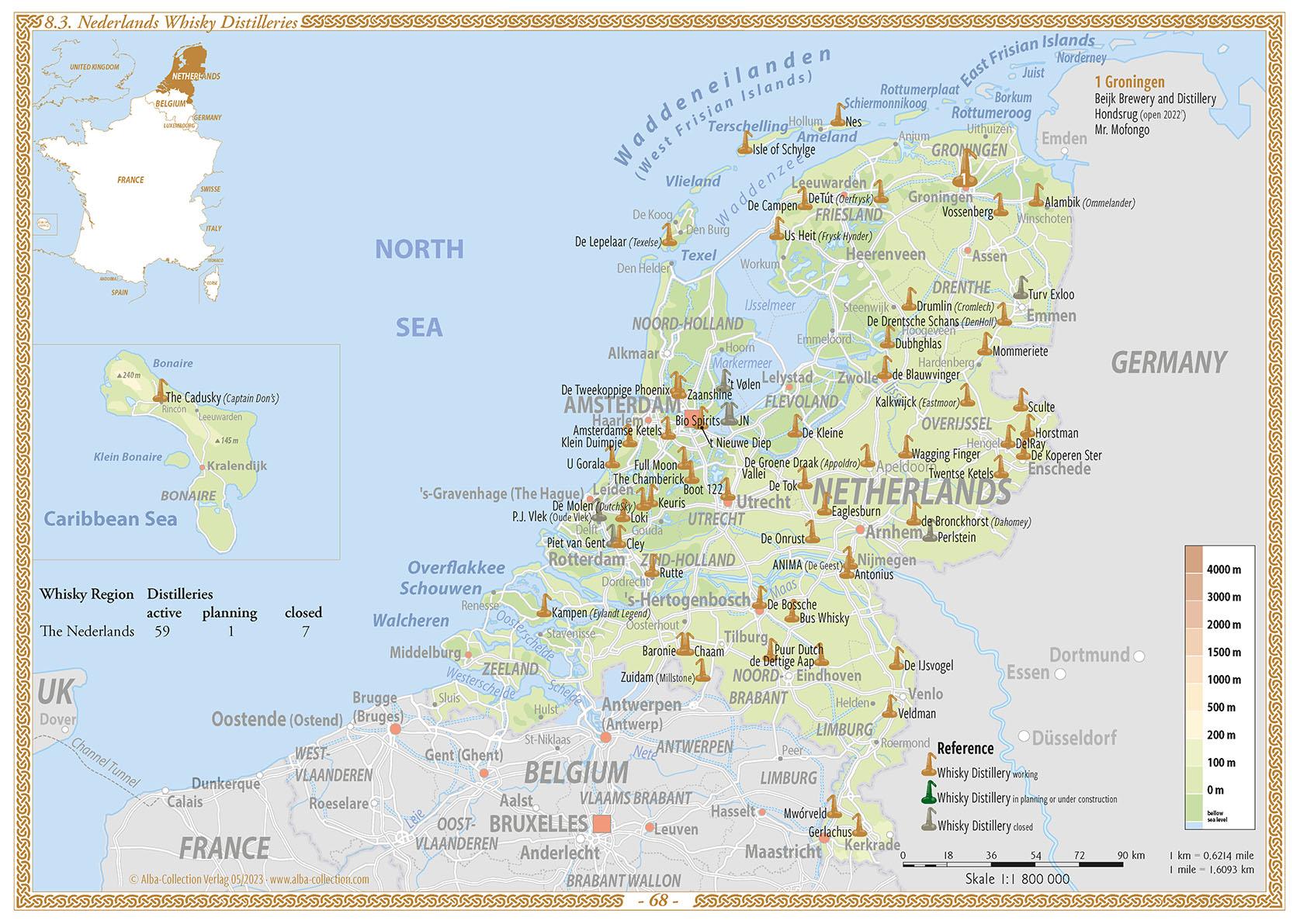 Beispielinhalt (Bild) Whisk(e)y Atlas Europe 2023