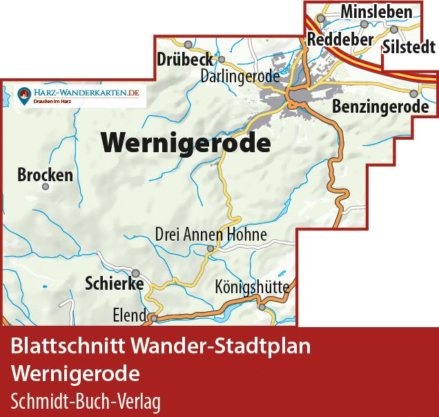 Beispielinhalt (Bild) Wernigerode Stadtplan 1 : 10 000