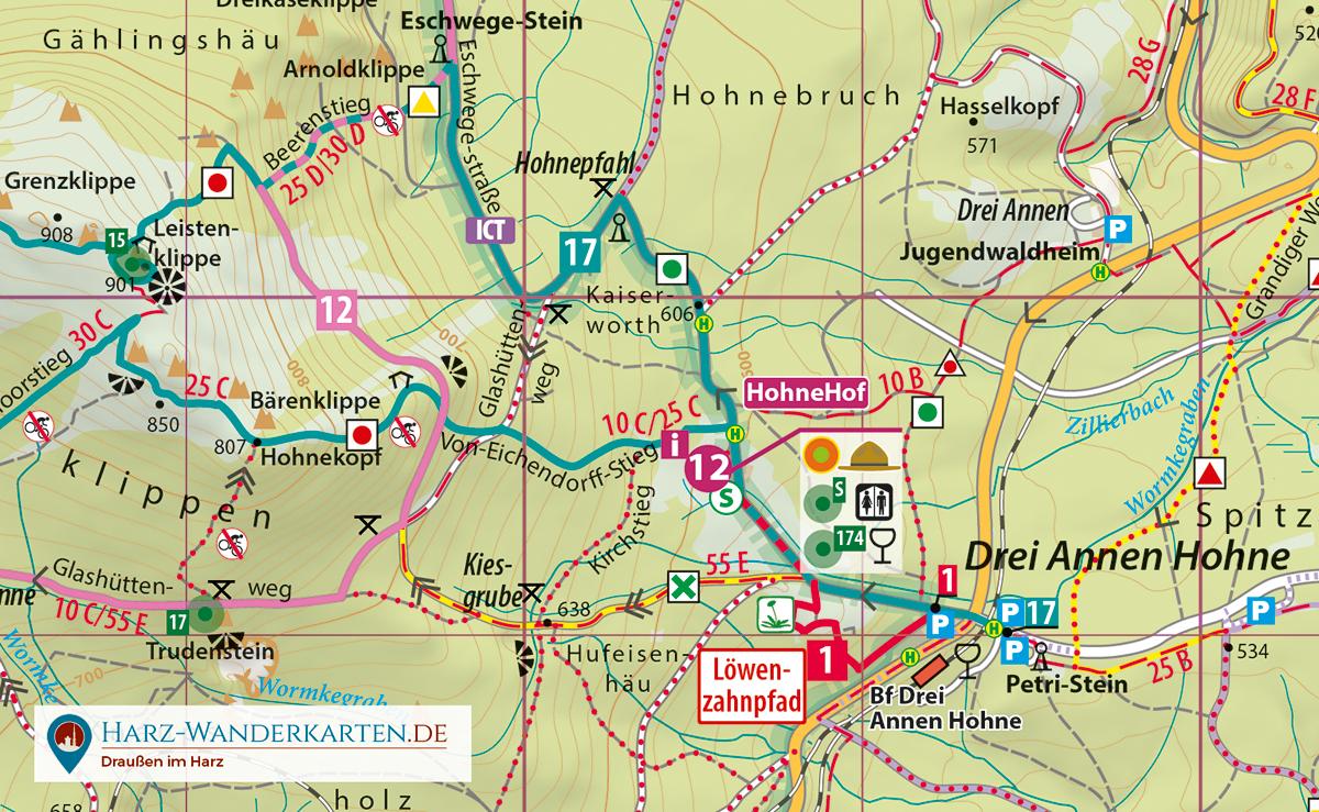 Beispielinhalt (Bild) Der Brocken 1 : 30 000