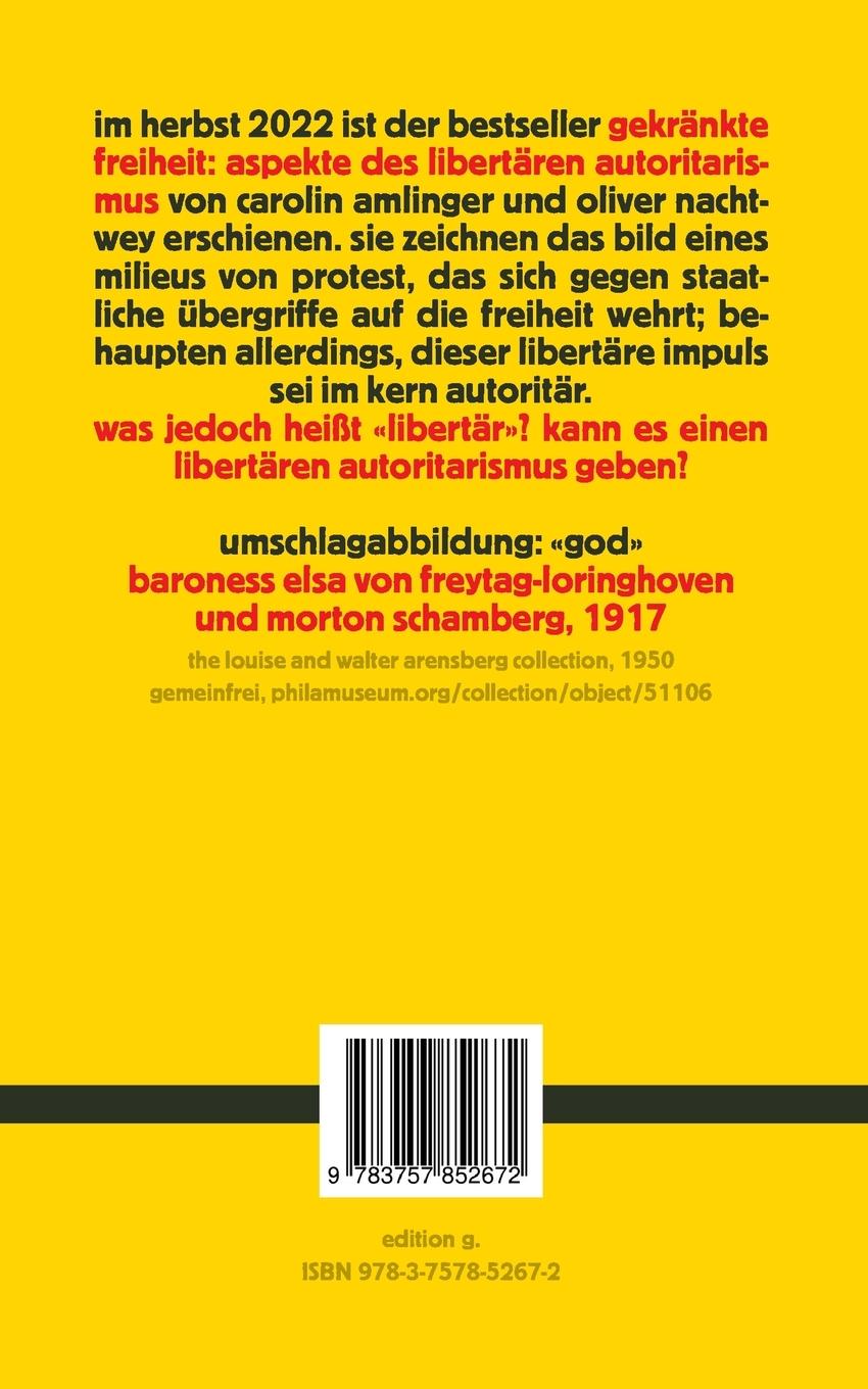 Rückseitencover Wider den Triumph repressiver Egalität