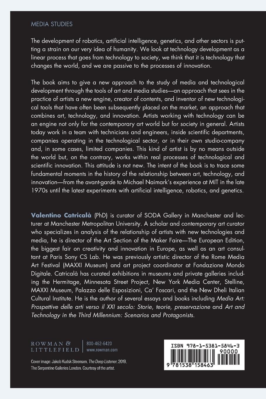 Rückseitencover Artist as Inventor