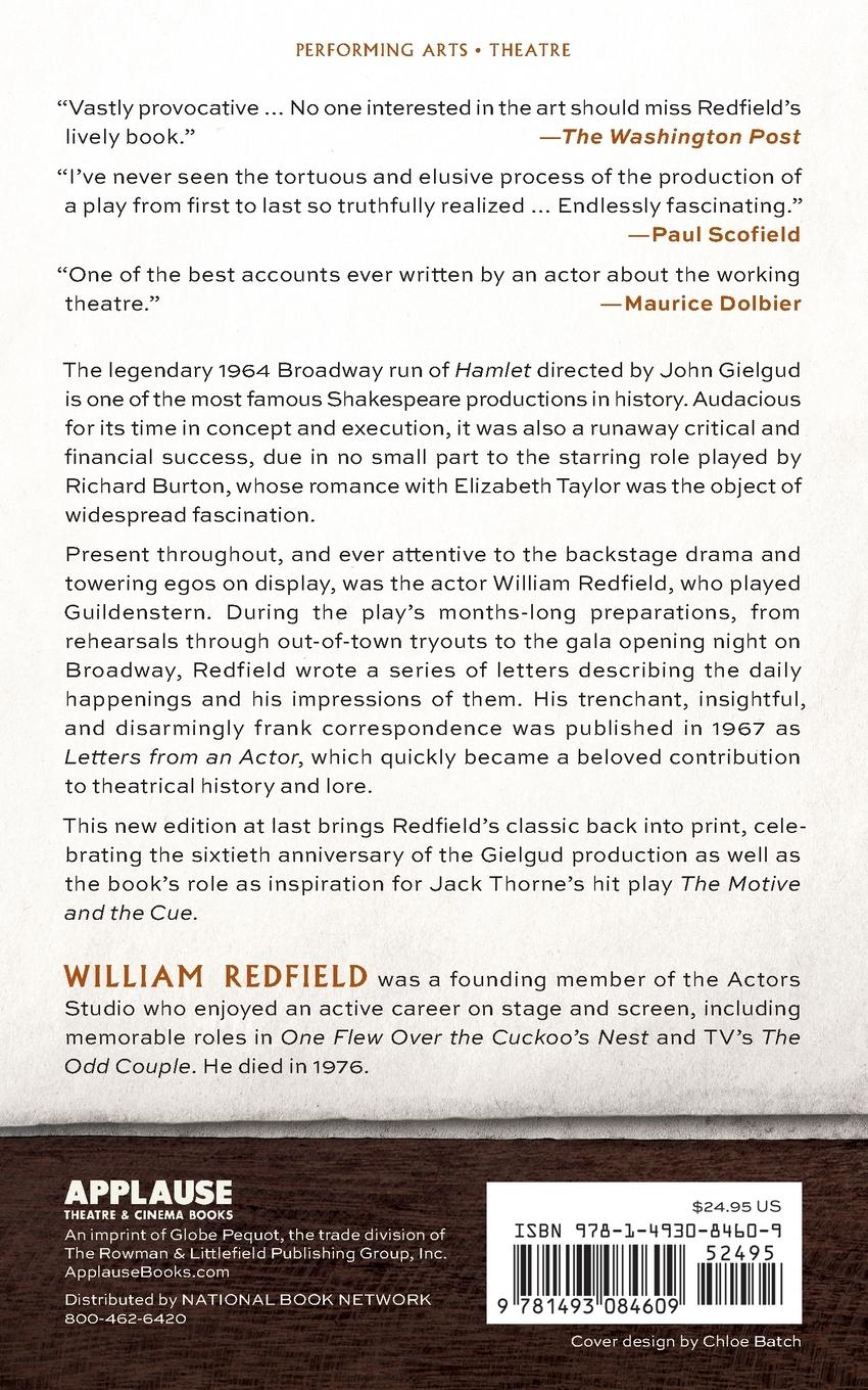 Rückseitencover Letters from an Actor