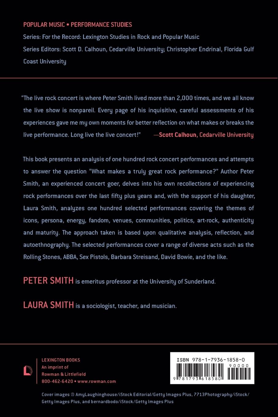 Rückseitencover Rock Concert Performance from ABBA to ZZ Top