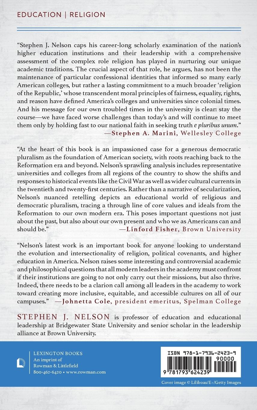 Rückseitencover Searching the Soul of the College and University in America