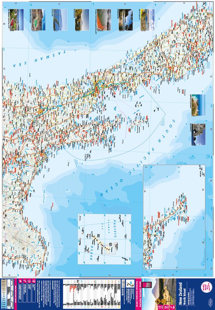 Beispielinhalt (Bild) Reise Know-How Landkarte Neuseeland, Nordinsel / New Zealand, North Island (1:550.000)