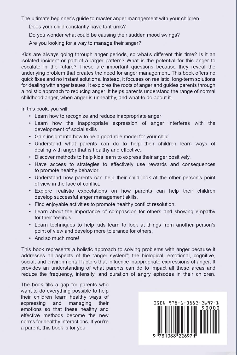 Rückseitencover Anger Management for Kids 5 to 8