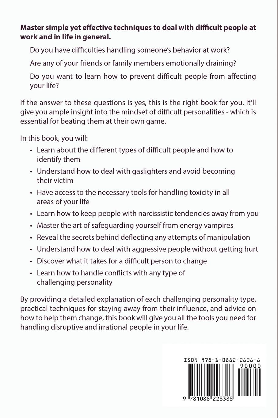 Rückseitencover How to Deal with Difficult People