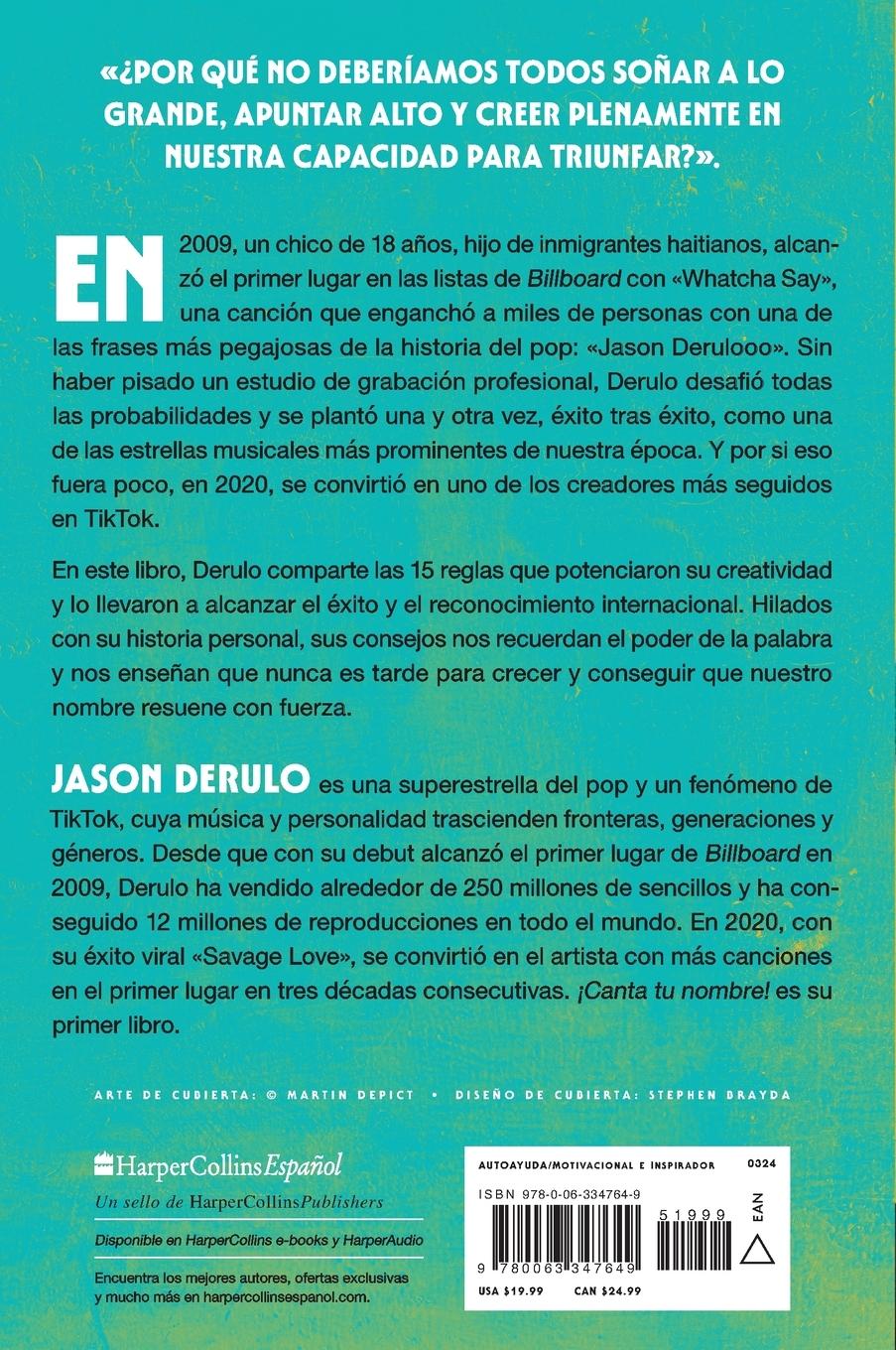 Rückseitencover Sing Your Name Out Loud / Icanta Tu Nombre!