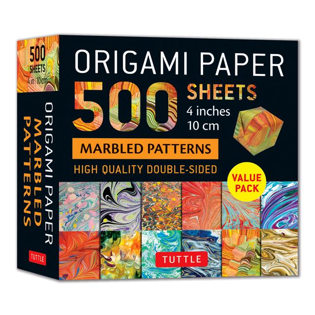 Vorderes Coverbild Origami Paper 500 Sheets Marbled Patterns 4 (10 CM)