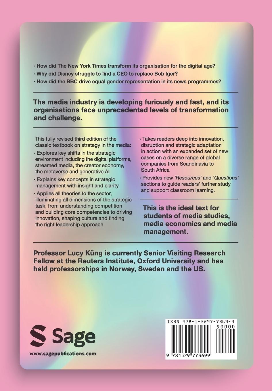 Rückseitencover Strategic Management in the Media