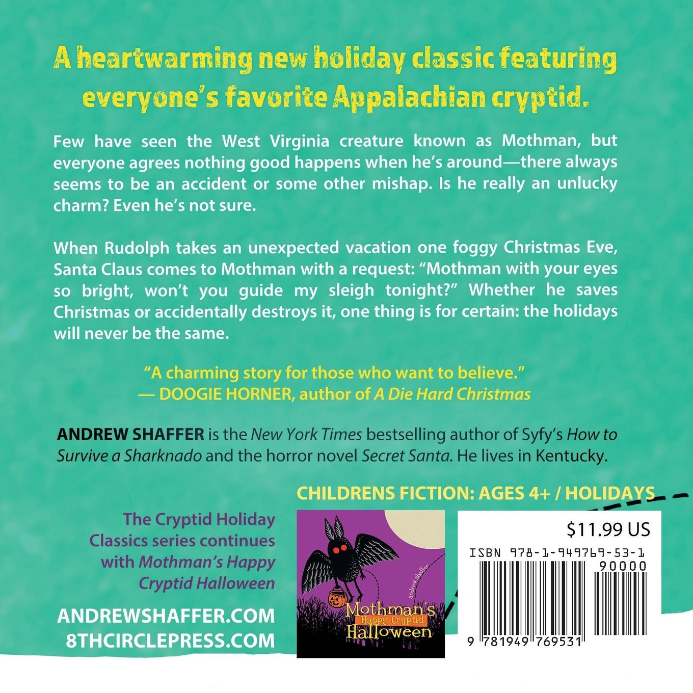 Rückseitencover Mothman's Merry Cryptid Christmas