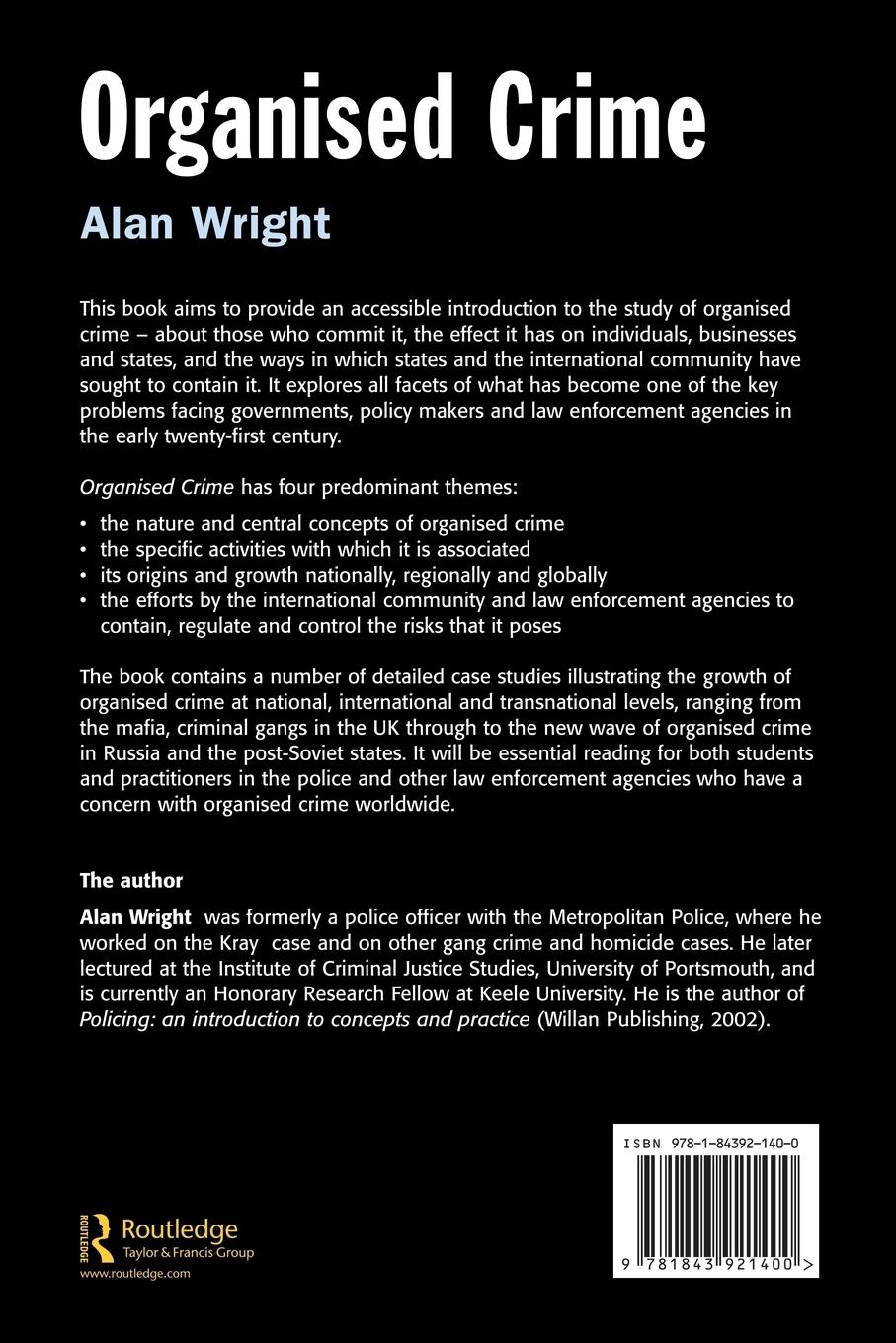 Rückseitencover Organised Crime
