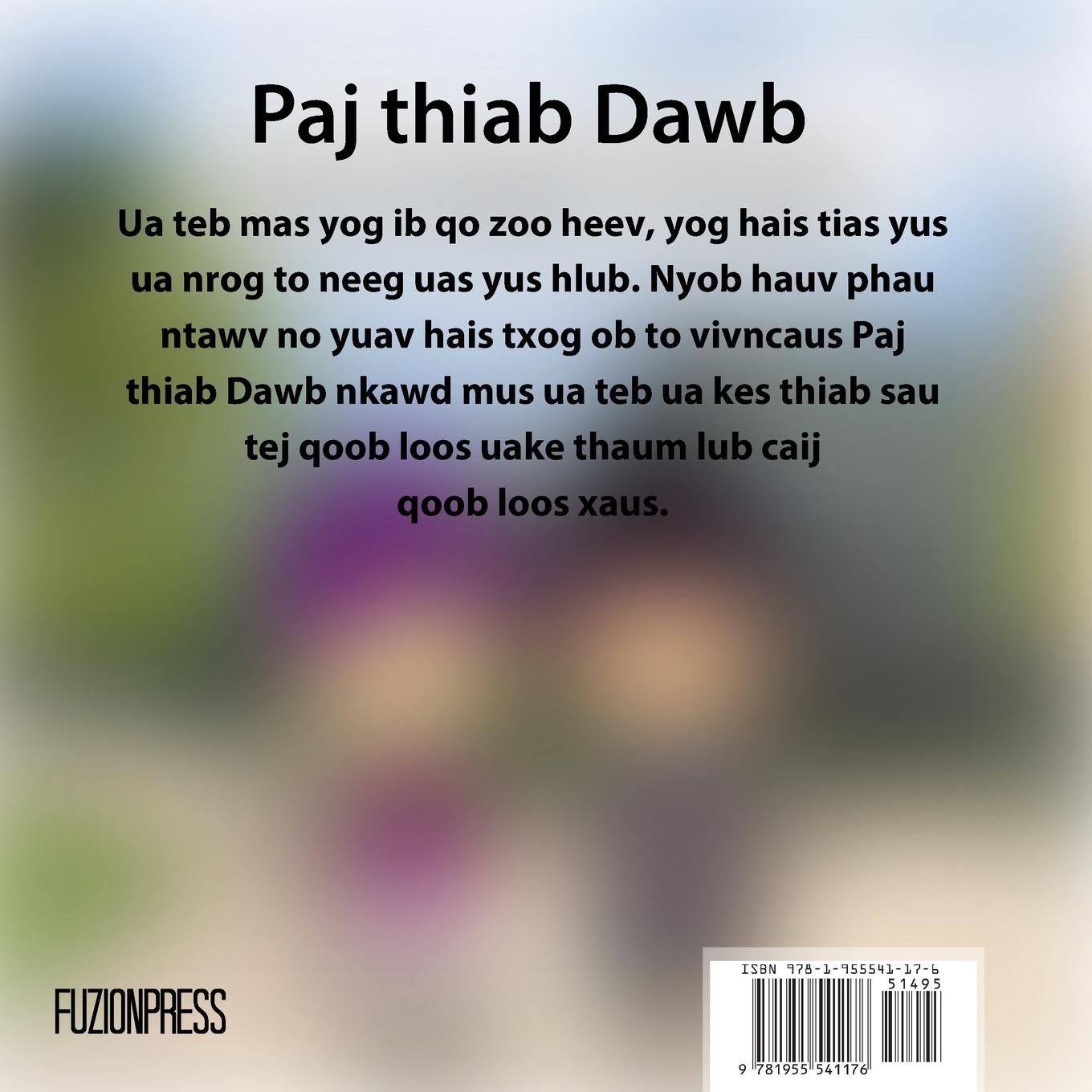 Rückseitencover Paj thiab Dawb