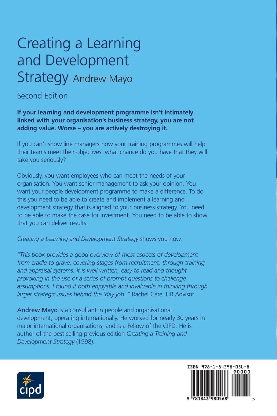 Rückseitencover Creating a Learning and Development Strategy