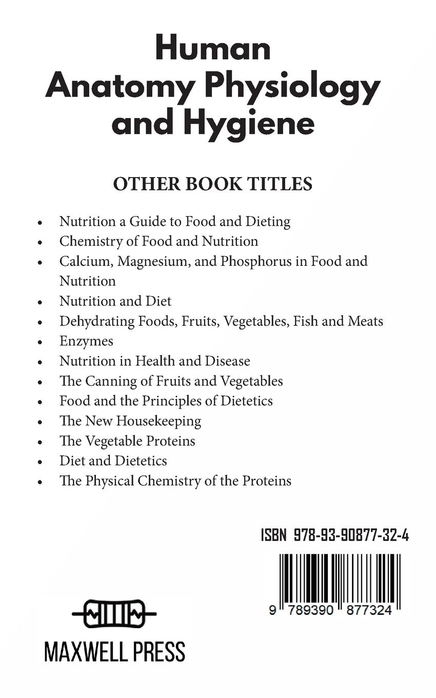 Rückseitencover Human  Anatomy Physiology and Hygiene