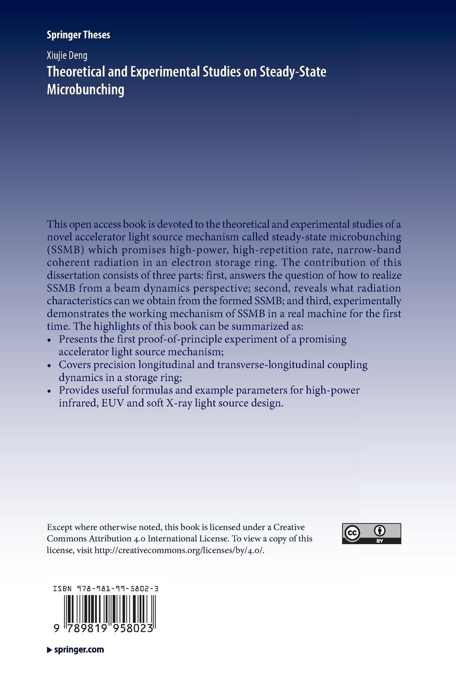 Rückseitencover Theoretical and Experimental Studies on Steady-State Microbunching
