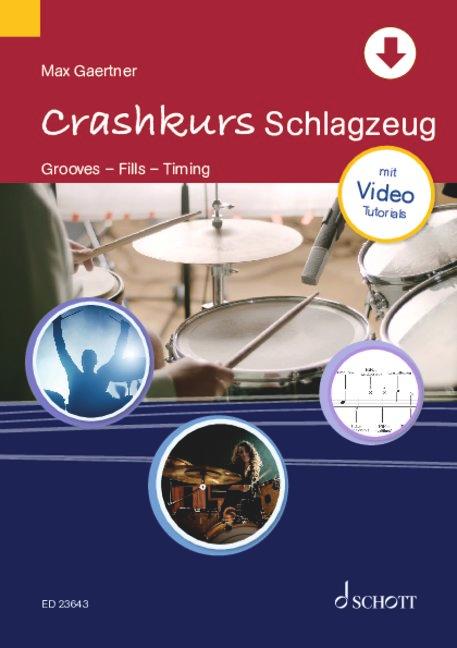 Vorderes Coverbild Crashkurs Schlagzeug