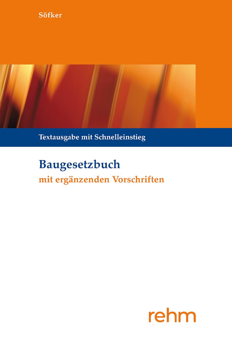 Vorderes Coverbild Baugesetzbuch mit ergänzenden Vorschriften