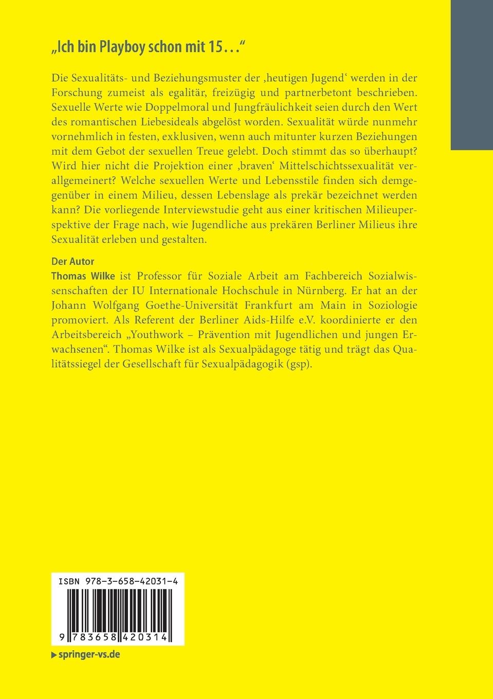 Rückseitencover "Ich bin Playboy schon mit 15..."