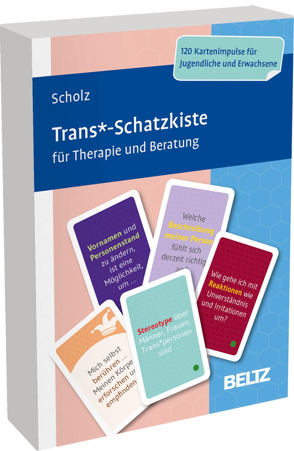 Vorderes Coverbild Trans*-Schatzkiste für Therapie und Beratung