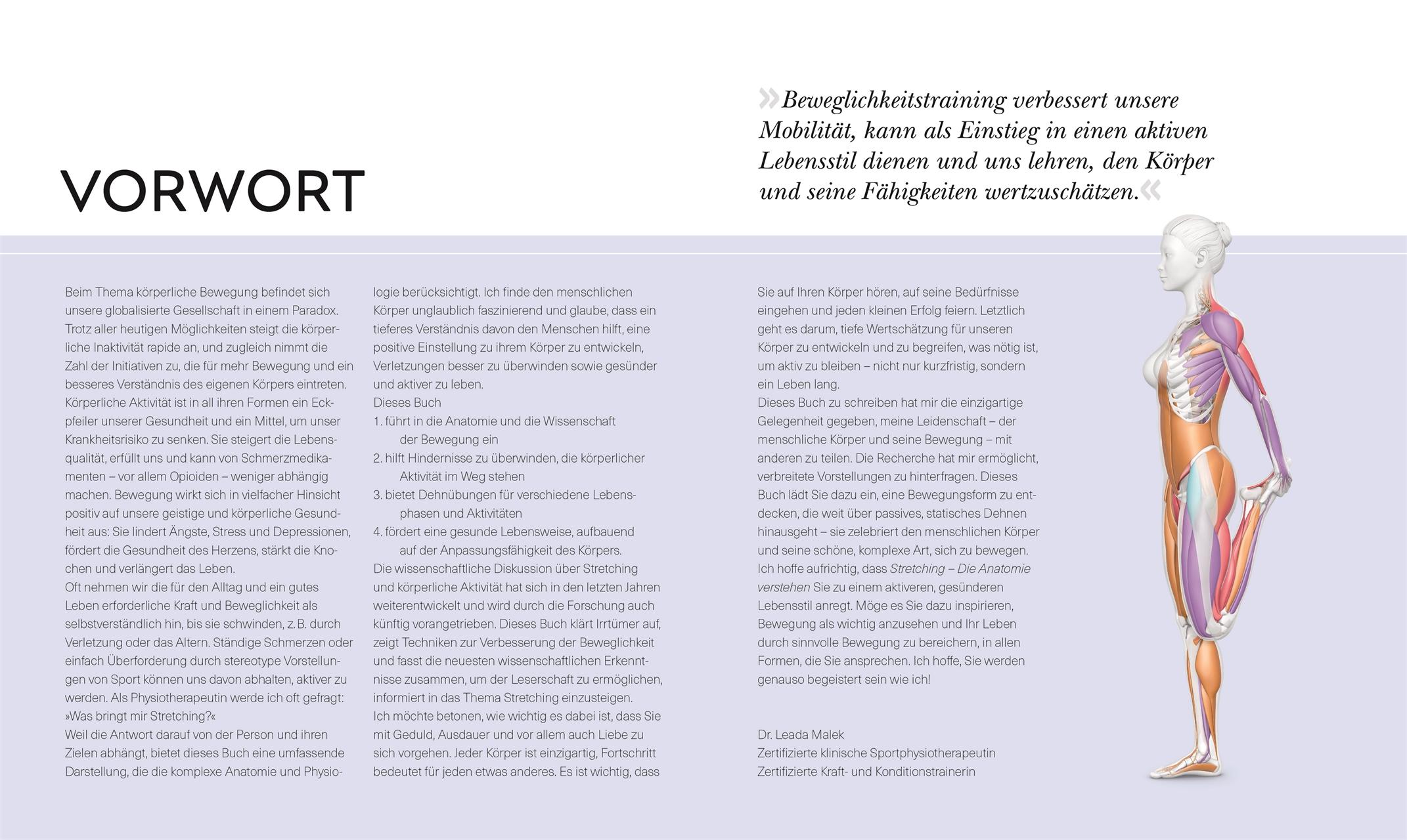 Beispielinhalt (Bild) Stretching - Die Anatomie verstehen