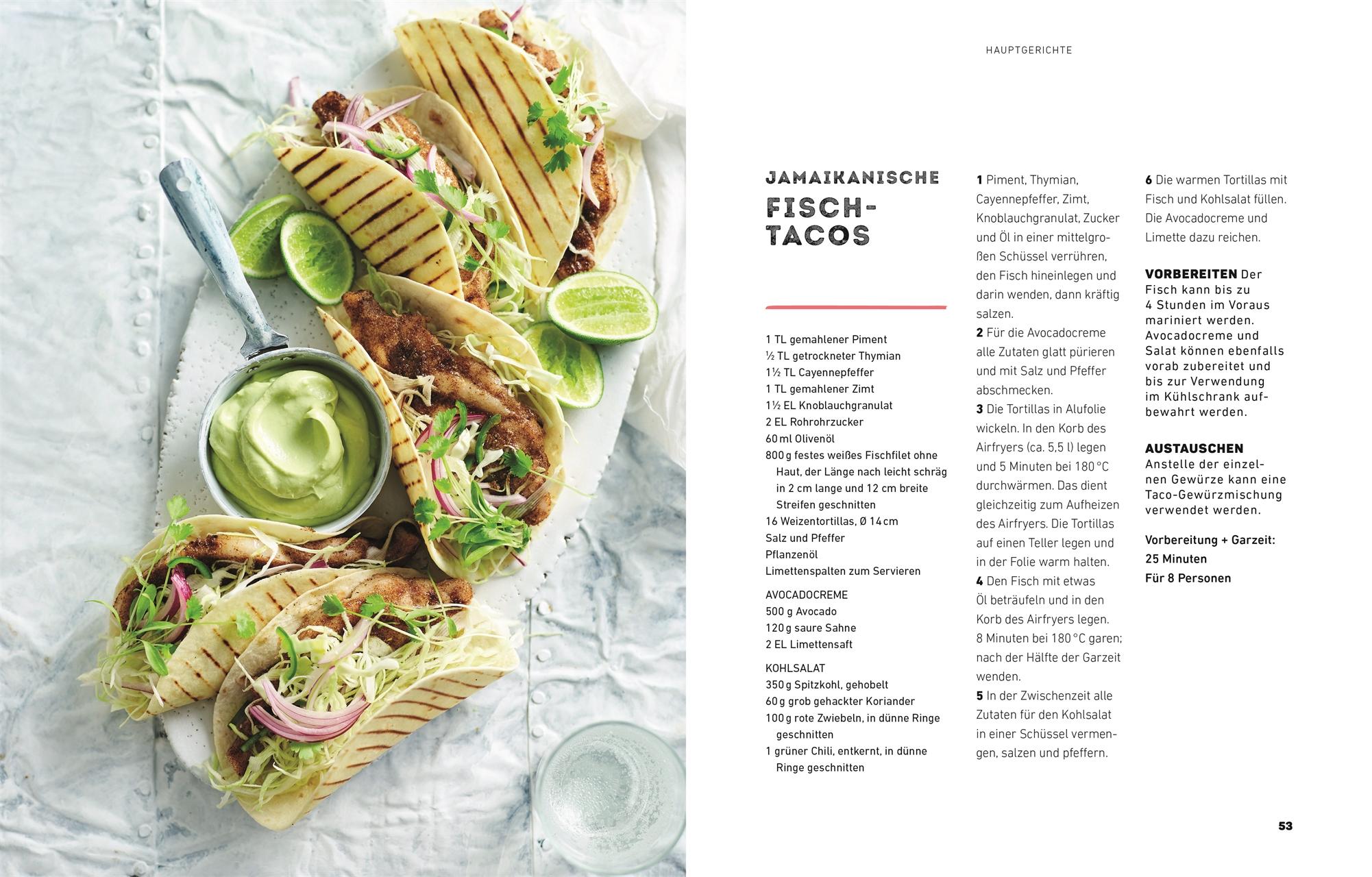 Beispielinhalt (Bild) Das ultimative Airfryer Kochbuch