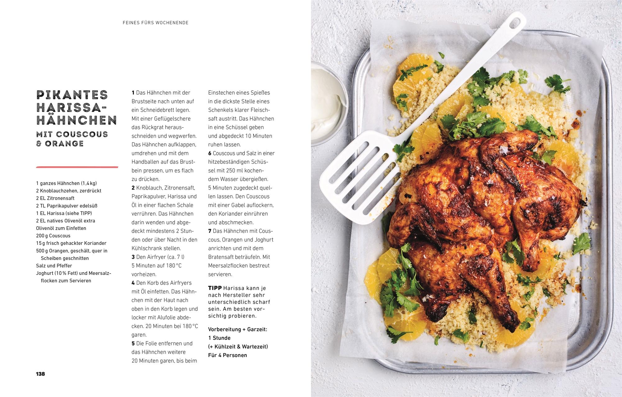 Beispielinhalt (Bild) Das ultimative Airfryer Kochbuch